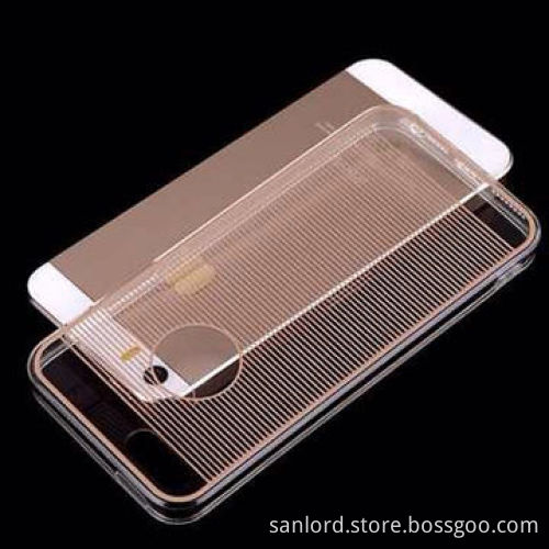 Ultra-thin 0.3mm 2 in 1 Cases for iPhone 5s with Logo Hole Design